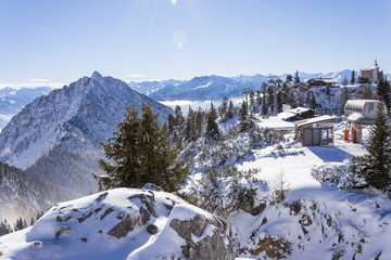 Alpen, Winter, Urlaub, Freizeit, Wandern, Schnee, Sonne