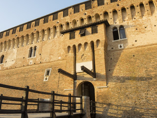 Gradara, Italy, one of the most beautiful small town in Italy. The ancient castle a medieval...