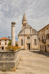 Obraz premium das malerische Dorf Svetvincenat in Istrien, Kroatien 