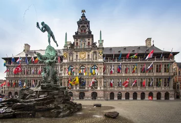 Fototapeten Cental square of Antwerpen, Belgium © robertdering