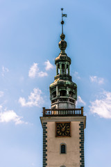 Fototapeta na wymiar Tower of Town Hall in Chelmno (Poland)