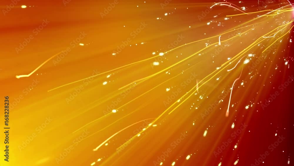 Poster abstract lines wave background on a orange background. loopable.