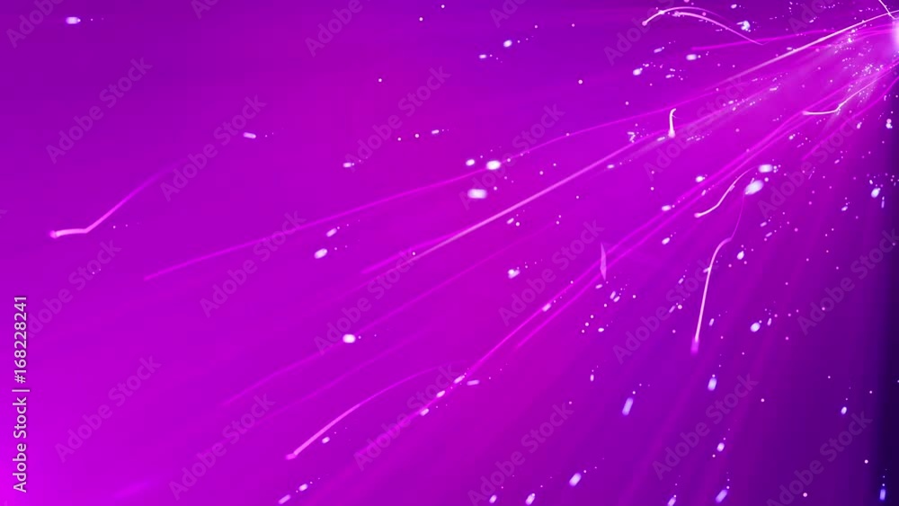 Poster abstract background with animated line strokes string and parts on a pink. loopable.