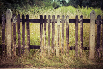 Old wooden fence