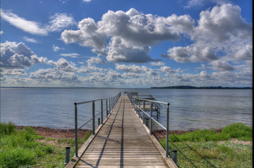 Fototapeta premium The bridge and the fjord