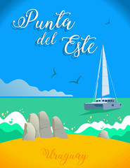 Naklejka premium Punta del Este