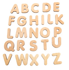 Wooden alphabet