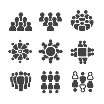 group of people,population icon set
