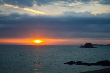 Coucher de soleil à Saint Malo 