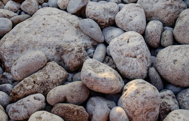 Stone ground in the park for background / texture / pattern
