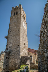 Das malerische Dorf Sveti Lovrec in Istrien, Kroatien