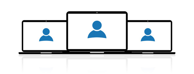 Laptop Banner - Person