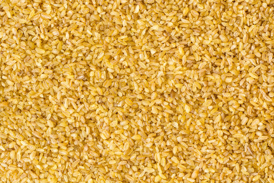 Dry bulgur wheat background