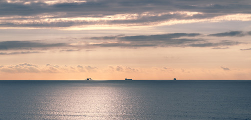 Sunset at the north sea