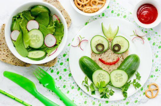 Fun food art for kids creative frog sandwich