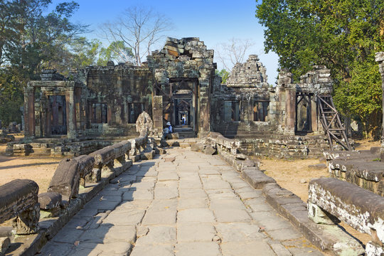 Temple ruins (XII th Century) , Siem Reap, Cambodia