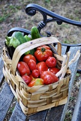 a basket o vegetables