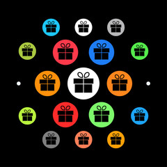 Modernes UI design - Geschenk