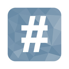 Low Poly Button - Rauten-Symbol