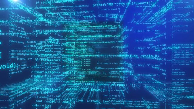  Abstract technology programming code background of software developer. Computer scriptor or software concept.