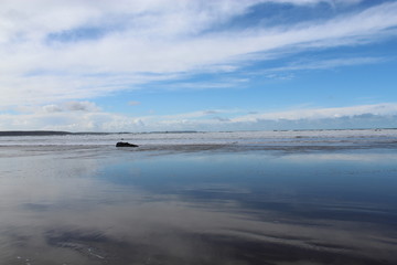 Blue sea and the sky