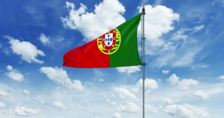 Portugal flag animation, alpha channel