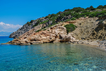 Fototapeta na wymiar Griechische Felsenküste