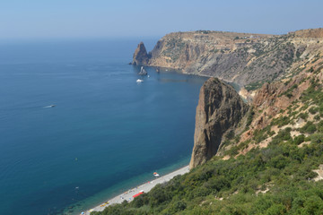 The black sea, landscape, Crimea,