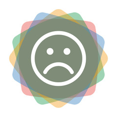 App Icon farbig Smiley unglücklich