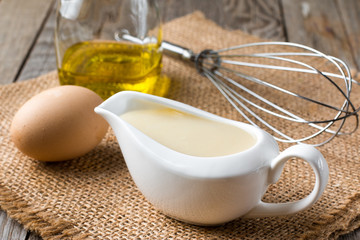 Fresh homemade mayonnaise