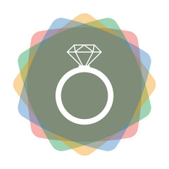 App Icon farbig Diamantring