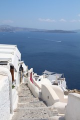 Fototapeta premium Greek Building & Ocean
