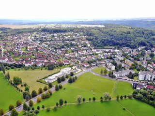 Naklejka premium Der Main aus der Luft