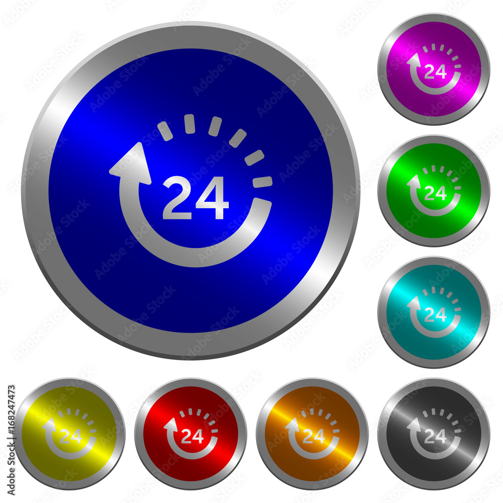 Poster 24 hour delivery luminous coin-like round color buttons