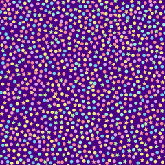 Seamless vector pattern and background with colorful circles and stars