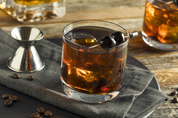 Homemade Boozy Coffee Old Fashioned