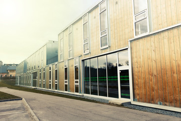 Modern building in a town