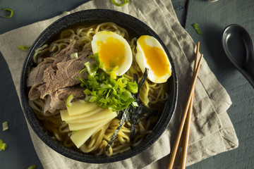 Homemade Japanese Pork Ramen Noodles