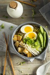 Homemade Japanese Vegan Tofu Ramen Noodles