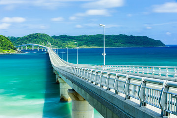 Fototapeta na wymiar Tsunoshima Bridge, Yamaguchi prefecture, Japan
