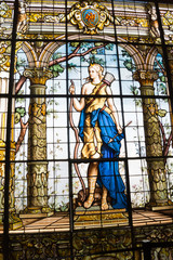 Stained glass women symbol  Goddesses