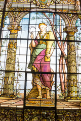 Obraz premium Stained glass women symbol Goddesses