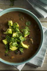 Fresh Homemade Black Bean Soup