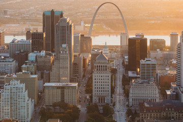 St. Louis, Missouri Skyline - obrazy, fototapety, plakaty