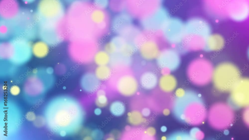 Poster abstract animation colorful bokeh background. merry chrismas or happy new year background.