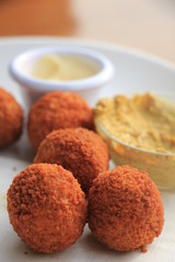 Dutch fried snack: bitterballen