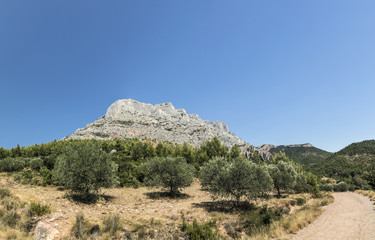 mount sainte-victoire in the provence, the Cezanne mountain