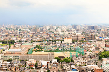 Fototapeta na wymiar Sakai, Osaka Cityscape