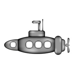 Submarine sign icon.