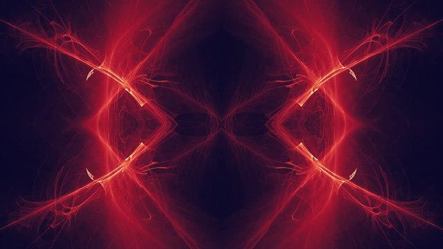 Modern futuristic dynamic digital flame fractal with transparent PNG background and Alpha channel. Animation for Special and Visual effects applications and future technology design. 